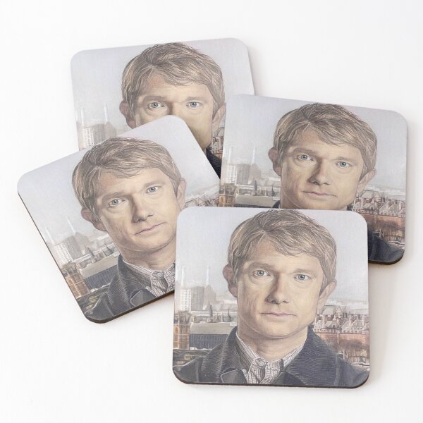 Item preview, John Watson with London Background designed and sold by Kaylahardyart.