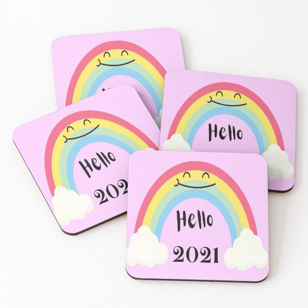 Item preview, Hello New year 2021,Rainbow, Clouds designed and sold by alaasobhi.
