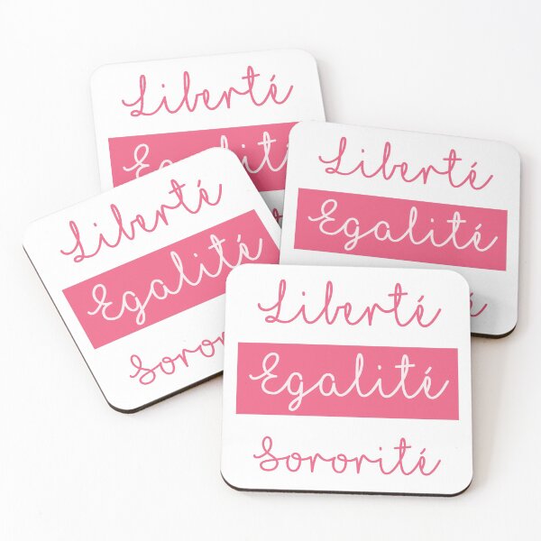Item preview, Liberte Egalite Sororite pink designed and sold by RetroPrints.