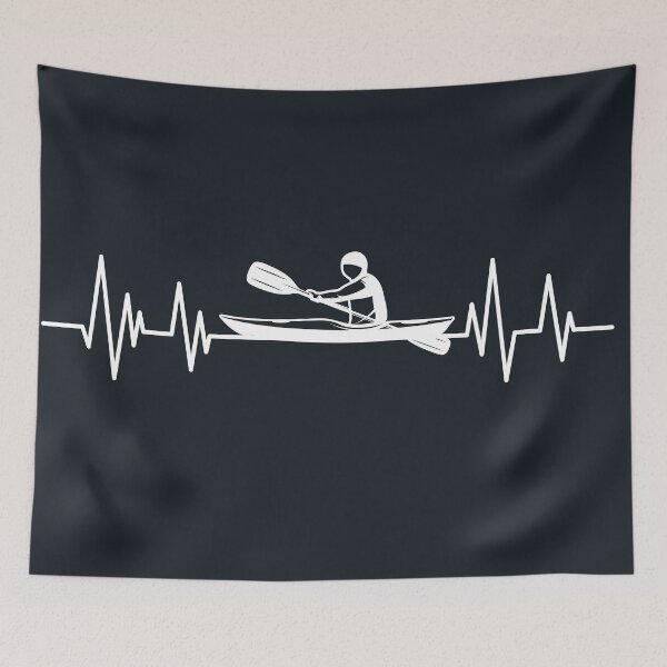 Item preview,  Kayak Quote Kayaker heartbeat Kayak lover designed and sold by ELmezz.