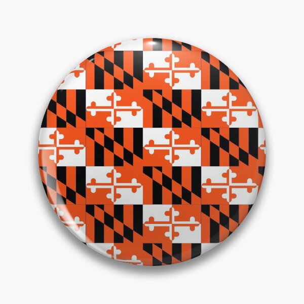Item preview, Maryland State Flag Banner Baltimore Hon Repeating Pattern Baseball Orange designed and sold by Draculaura2009.