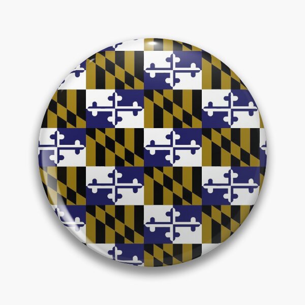 Item preview, Maryland State Flag Banner Baltimore Hon Repeating Pattern Football Purple Gold designed and sold by Draculaura2009.