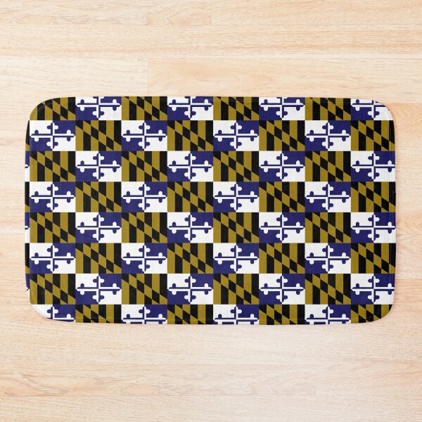 Item preview, Maryland State Flag Banner Baltimore Hon Repeating Pattern Football Purple Gold designed and sold by Draculaura2009.