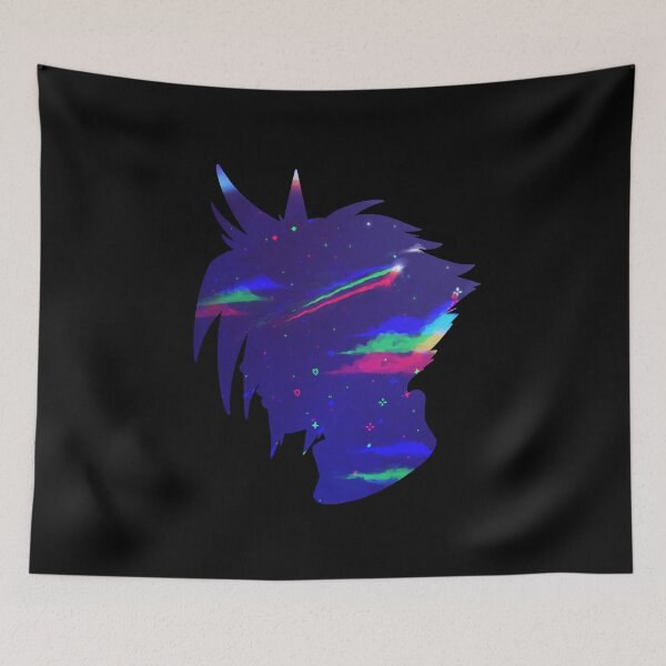 Item preview, Cloud Strife night sky slight glitch Silhouette designed and sold by blurryspirits.