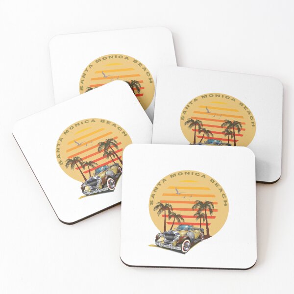 Item preview, SANTANA MONICA BEACH Palm tree & Car designed and sold by Williams Anderson.