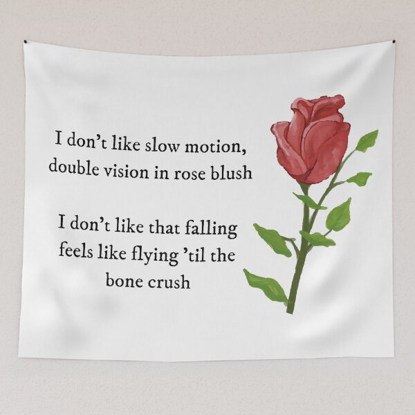 Item preview, double vision in a rose blush - gold rush lyrics Taylor Swift Evermore designed and sold by bombalurina.