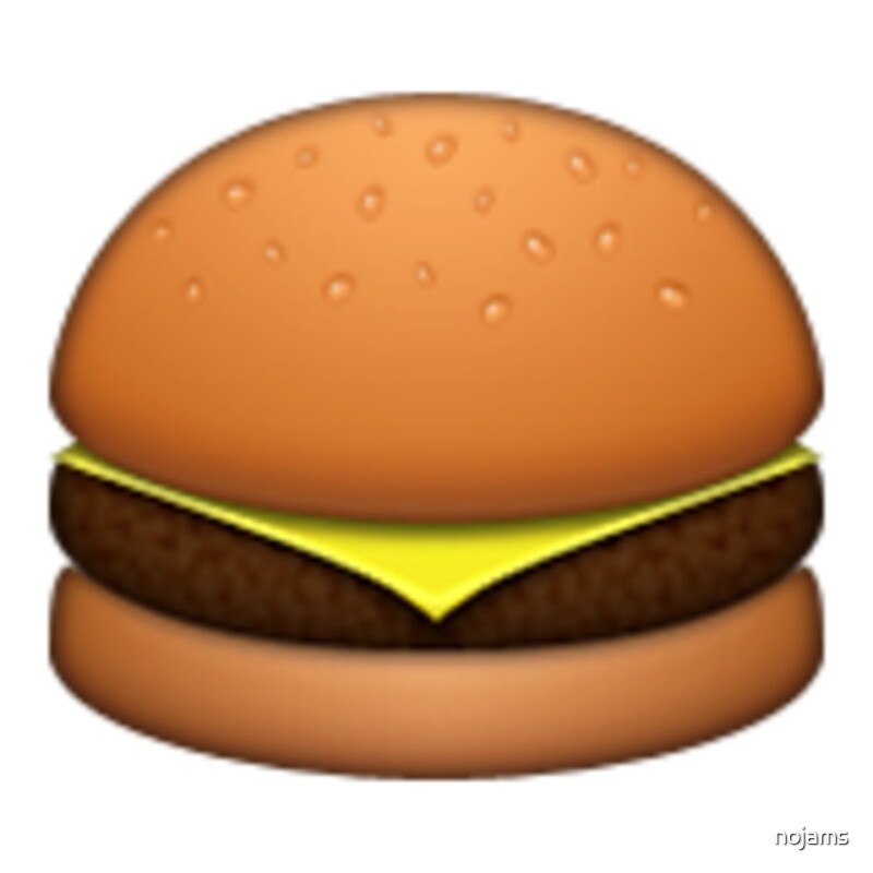 "Cheeseburger Emoji" by nojams Redbubble