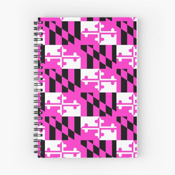 Item preview, Maryland State Flag Banner Baltimore Hon Repeating Pattern Pink designed and sold by Draculaura2009.