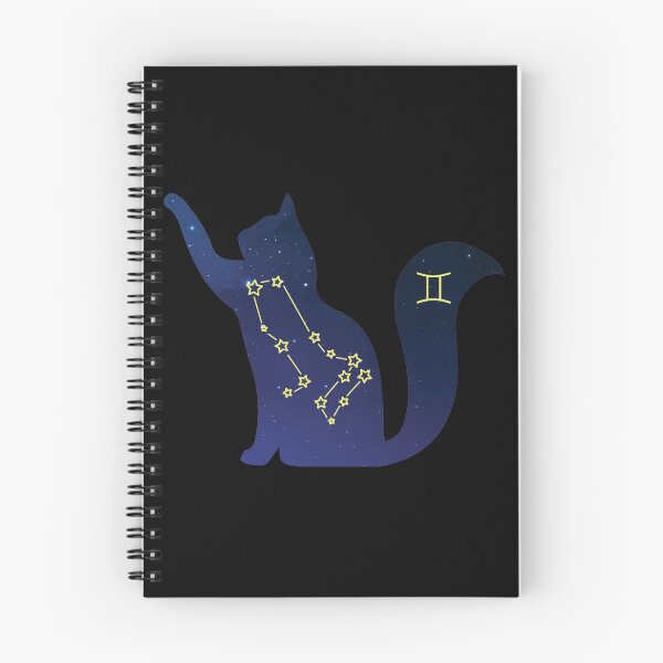 Item preview, Cat Gemini Zodiac Constellation, Sign, Astrology, Stars and Ascendant sign designed and sold by ArtsyloShop.