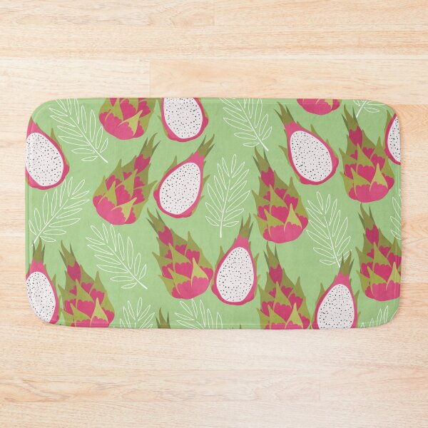 Item preview, Dragon Fruit Pattern with Tropical Leaves designed and sold by SMillustrations.