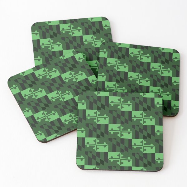 Item preview, Maryland State Flag Banner Baltimore Hon Repeating Pattern Green Christmas Irish designed and sold by Draculaura2009.