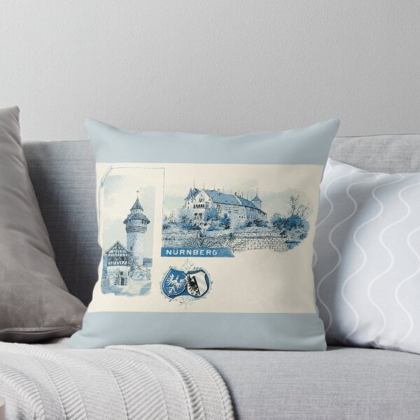 Item preview, Vintage 1890s litho Nuernberg Nuremberg blue litho designed and sold by aapshop.