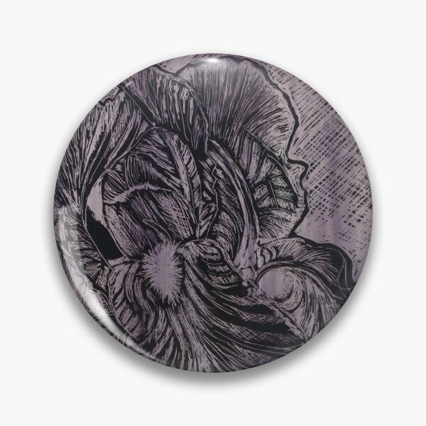 Item preview, painted stained glass purple iris designed and sold by suespaintroom.