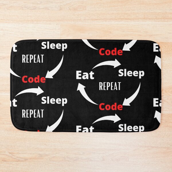 Item preview, Eat Sleep Code Repeat designed and sold by Imaginative Expressions⭐️ ⭐️ ⭐️ ⭐️ ⭐️.