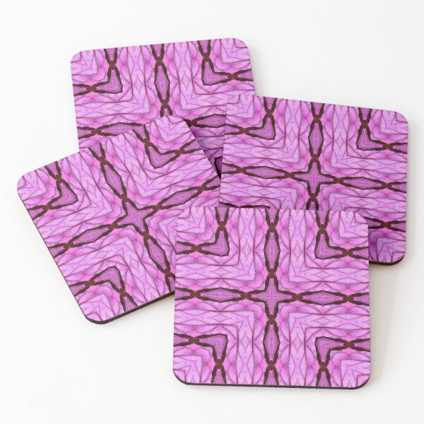 Item preview, Amazing geomatric line pattern idea - big pink tile designed and sold by Geometrina.