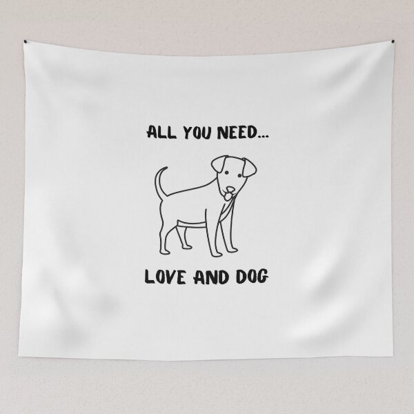 Artikelvorschau, Alles was du brauchst. Liebe und Hund. entworfen und verkauft von Funny-message.