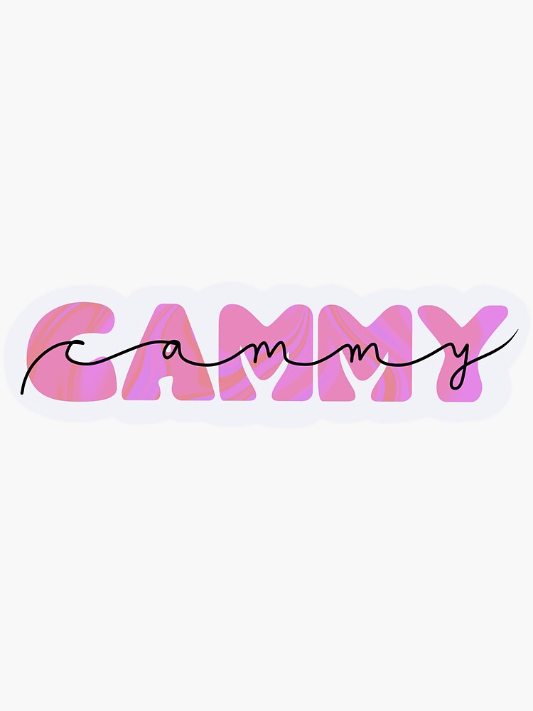 "Cammy name" Sticker by JJDesignz Redbubble