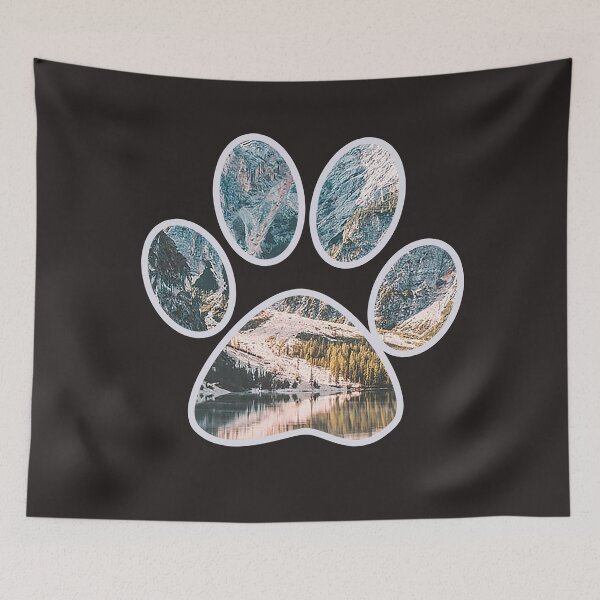 Item preview, Beautiful Hill Scenery Dog Paw designed and sold by YueHeng Creates ⭐⭐⭐⭐⭐.