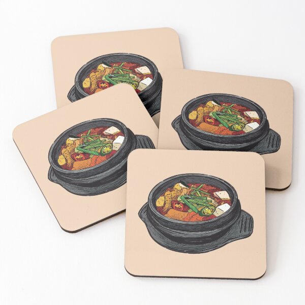 Item preview, Korean Kimchi Jjigae Served In A Stone Bowl designed and sold by Alicia Chee.