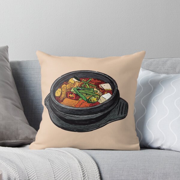 Artikel-Vorschau von Koreanisches Kimchi Jjigae serviert in einer Steinschüssel, designt und verkauft von Alicia Chee.