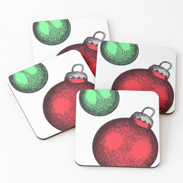 Item preview, Christmas Ornaments Red and Green designed and sold by Krystian Stafford.