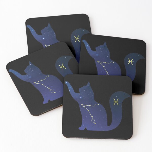 Item preview, Cat pisces Zodiac Constellation, Sign, Astrology, Stars and Ascendant sign designed and sold by ArtsyloShop.