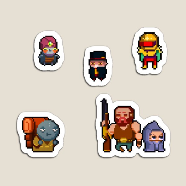 Enter The Gungeon Gungeoneers Gunslinger Magnet By Cookiestyle Redbubble