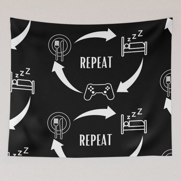 Item preview, Eat Sleep Game Repeat designed and sold by Imaginative Expressions⭐️ ⭐️ ⭐️ ⭐️ ⭐️.