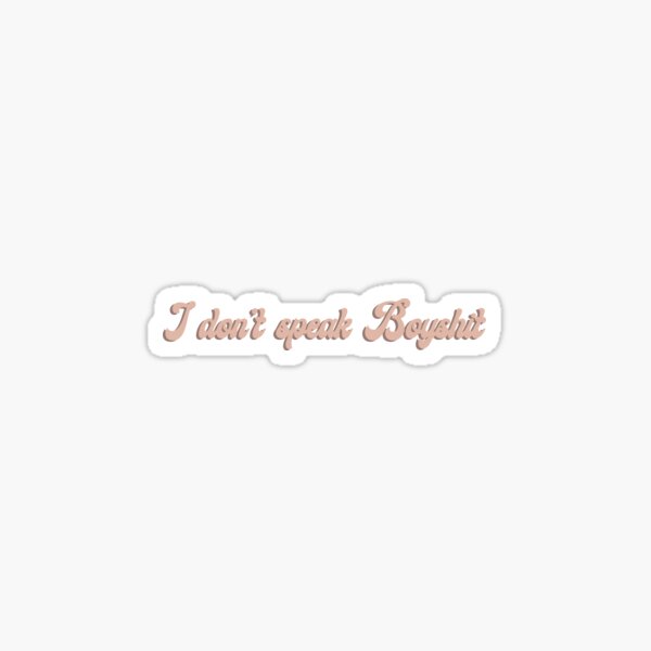 BOYSHIT Sticker