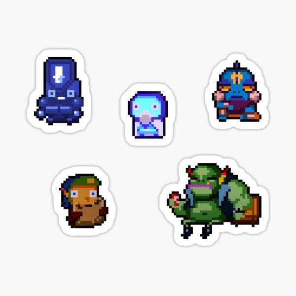 Enter The Gungeon Npcs Sticker By Cookiestyle Redbubble