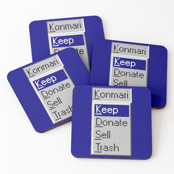 Item preview, Konmari Grey Blue Decluttering Windows 95 Computer Menu designed and sold by JessicaAmber.