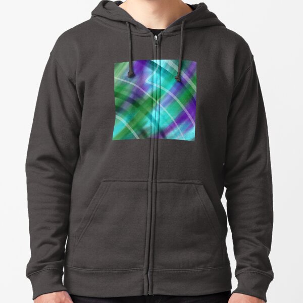 Pieces of You Abstract Zipped Hoodie