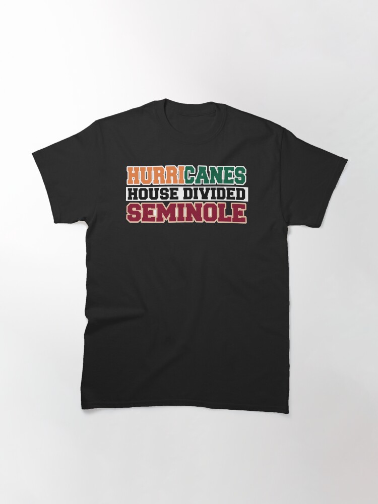 Alternate view of Hurricanes House Divided Seminole Classic T-Shirt
