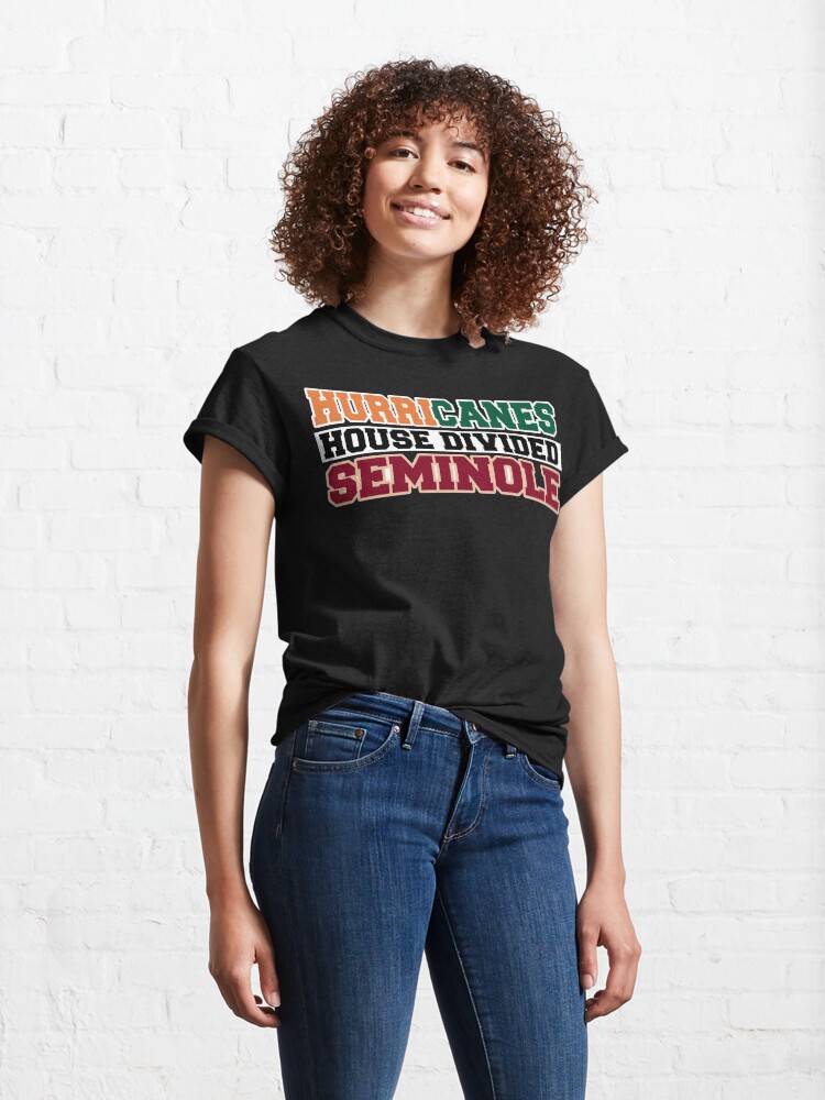 Alternate view of Hurricanes House Divided Seminole Classic T-Shirt