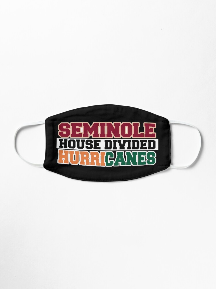 Alternate view of Seminole House Divided Hurricanes Mask