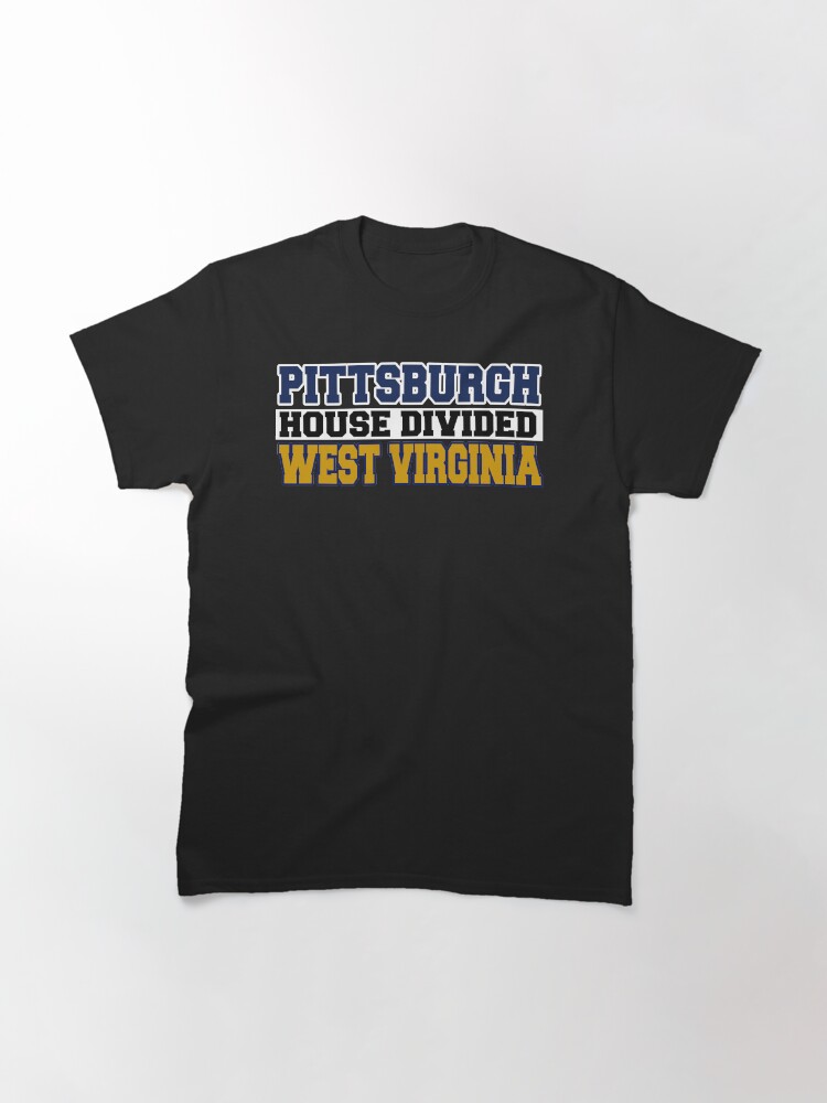 Alternate view of Pittsburgh House Divided West Virginia Classic T-Shirt