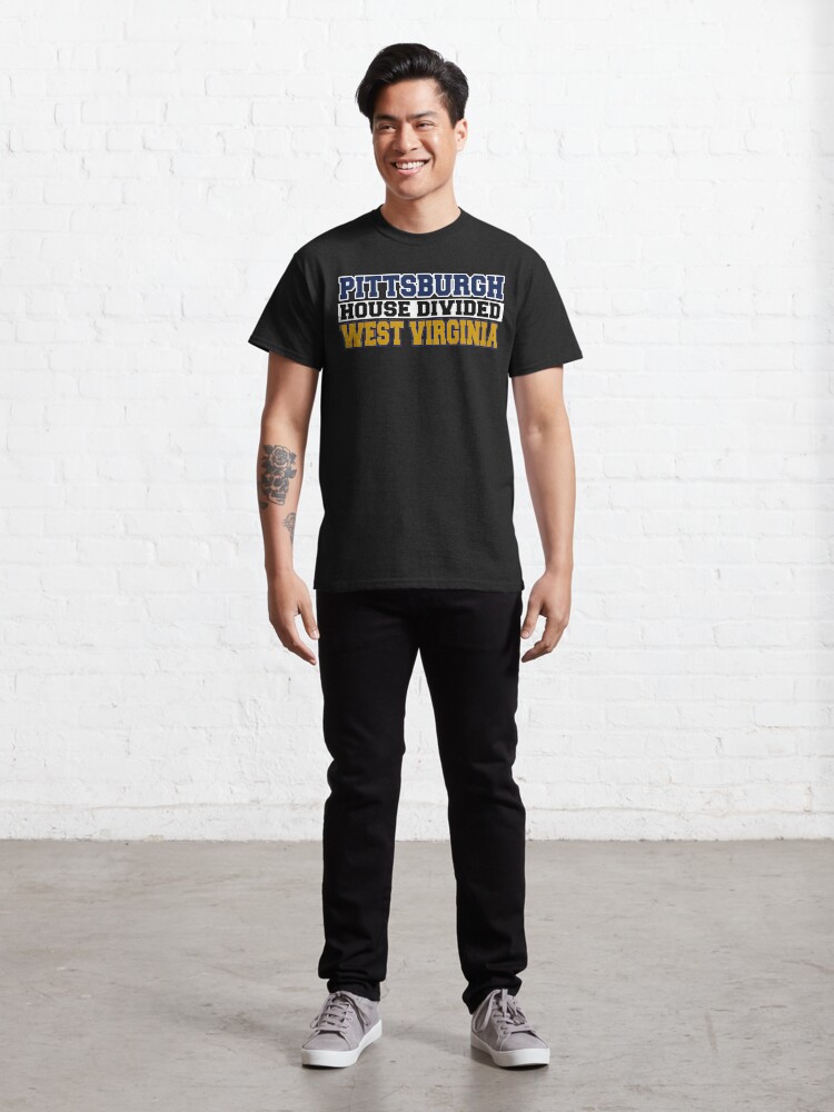 Alternate view of Pittsburgh House Divided West Virginia Classic T-Shirt