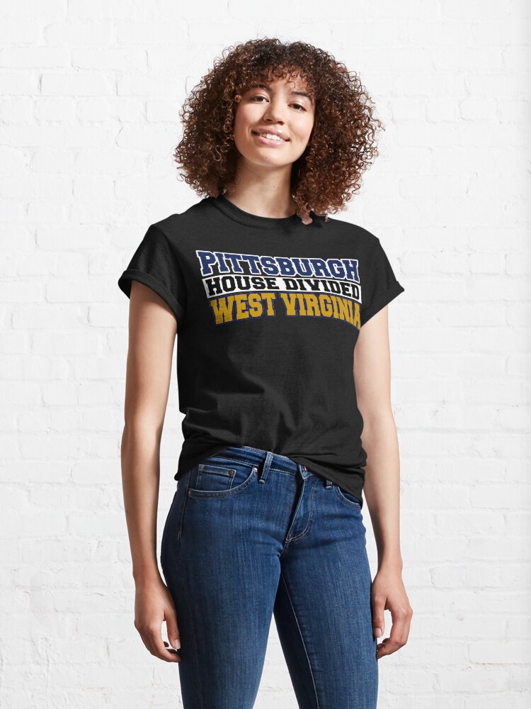Alternate view of Pittsburgh House Divided West Virginia Classic T-Shirt