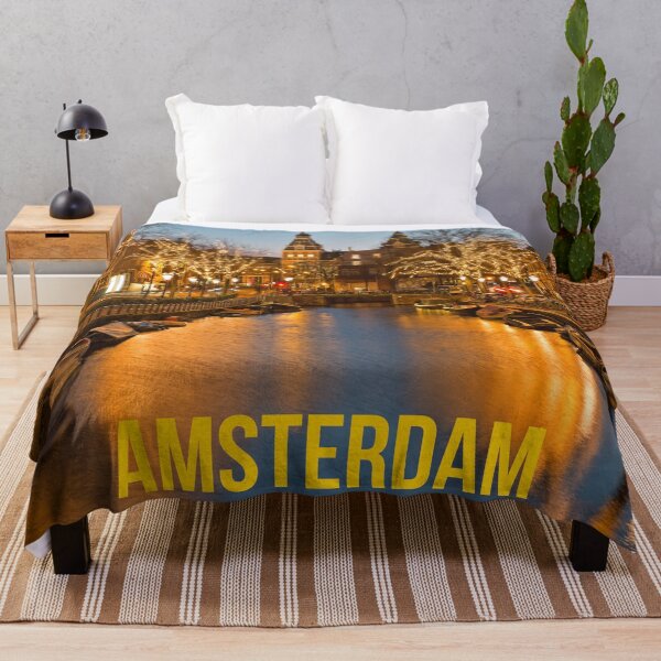 Item preview, Amsterdam Skyline at Christmastime designed and sold by GoldfishEast.
