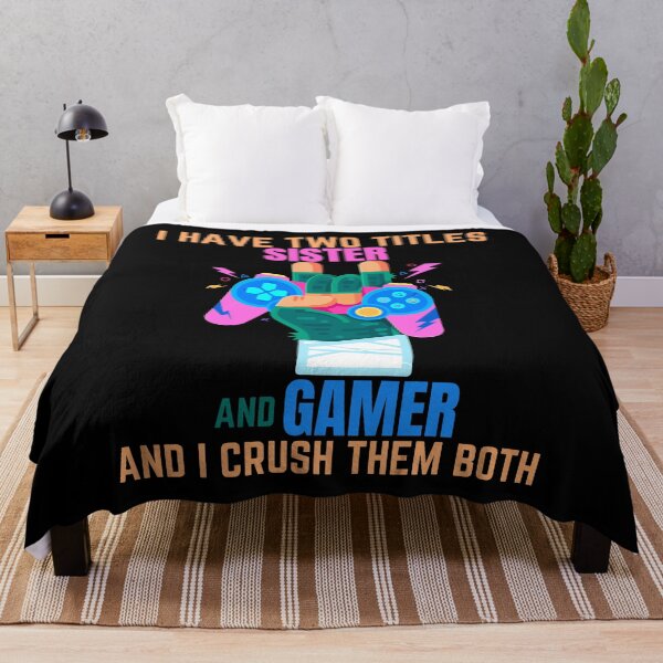 Item preview, I Have Two Titles sister And Gamer, gamer designed and sold by crazy merchs.