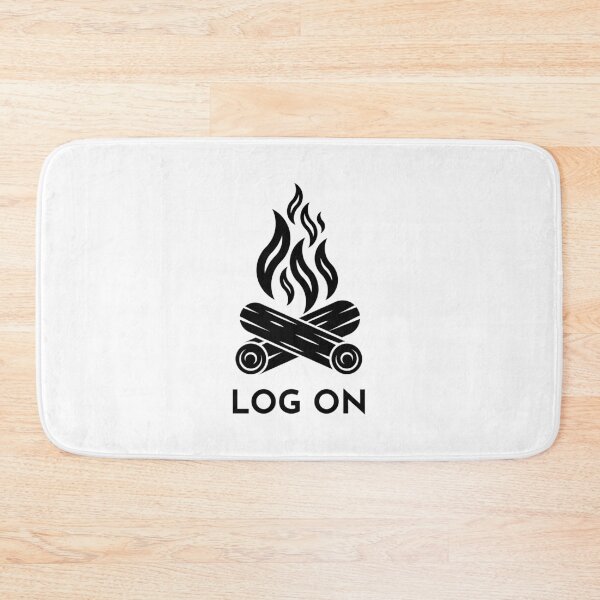 Item preview, Campfire Lover Funny Camping Pun - LOG ON designed and sold by EstelleStar.