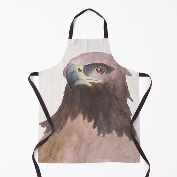 Item preview, Golden Eagle bird watercolor art designed and sold by TheWaterBirds.