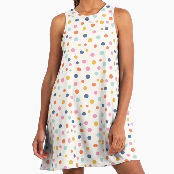 multicolor a line dress Cotton Leaf Printed Multicolor A Line Dress for Women M main image 1