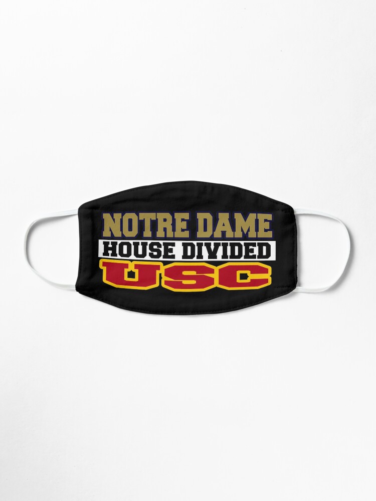 Alternate view of Notre Dame House Divided USC Mask