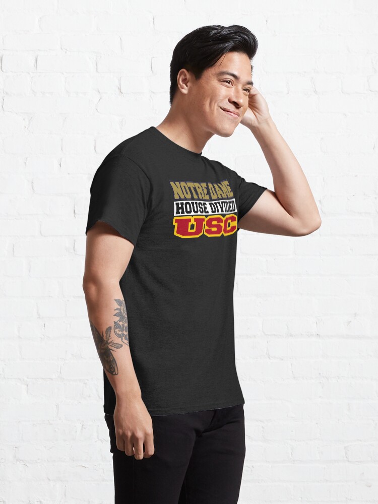 Alternate view of Notre Dame House Divided USC Classic T-Shirt