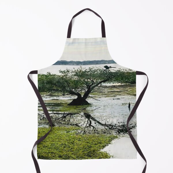 Item preview, Bonsai like Tree in Lake Hollingsworth Lakeland Florida Color with Bird in Tree designed and sold by DiscGolfTees.