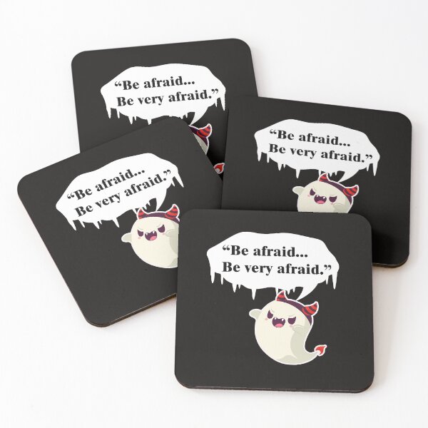 Item preview, Funny Quote Be Afraid..Be Very Afraid And Cute Ghost Cartoon Design designed and sold by YueHeng Creates ⭐⭐⭐⭐⭐.
