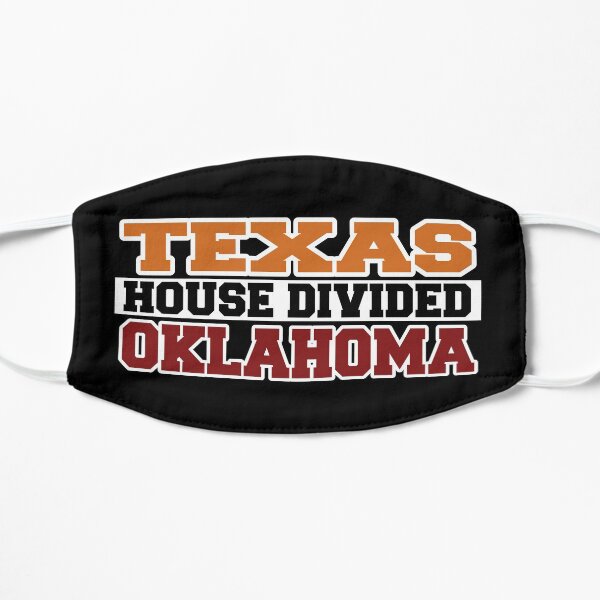 Texas House Divided Oklahoma Flat Mask