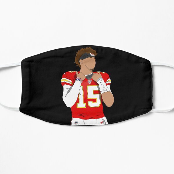 Patrick Mahomes KC chiefs, cartoon faceless Mask