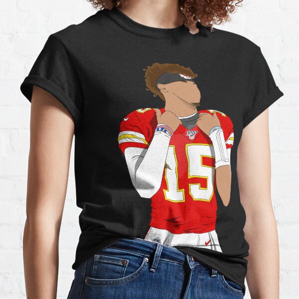 Patrick Mahomes KC chiefs, cartoon faceless Classic T-Shirt